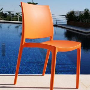 Orange Maya Dining Chair from Siesta